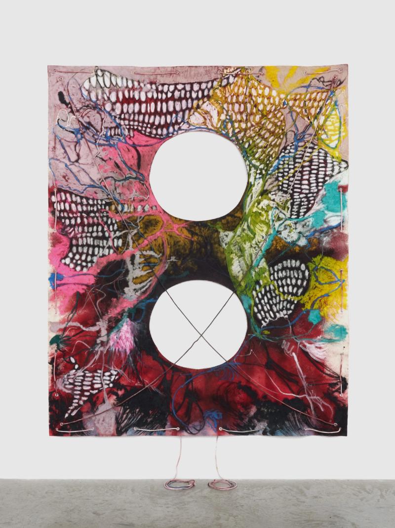 Installation view of displayed artwork titled Untitled (Solvent)