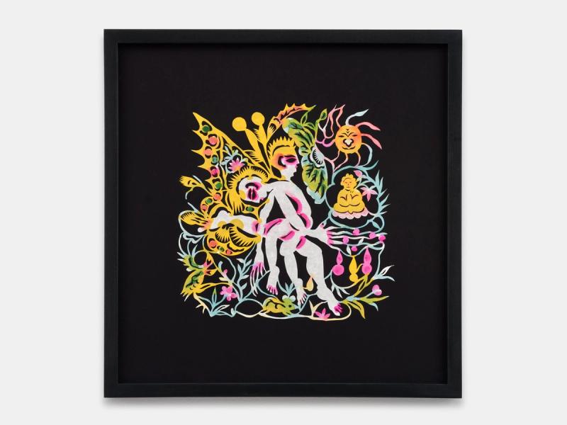 Installation view of displayed artwork titled Joy