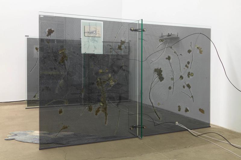 Installation view of displayed artwork titled *…the More the Desert of the World Expands Around Him