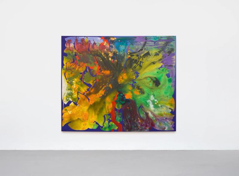 Installation view of displayed artwork titled Streams of lazouli