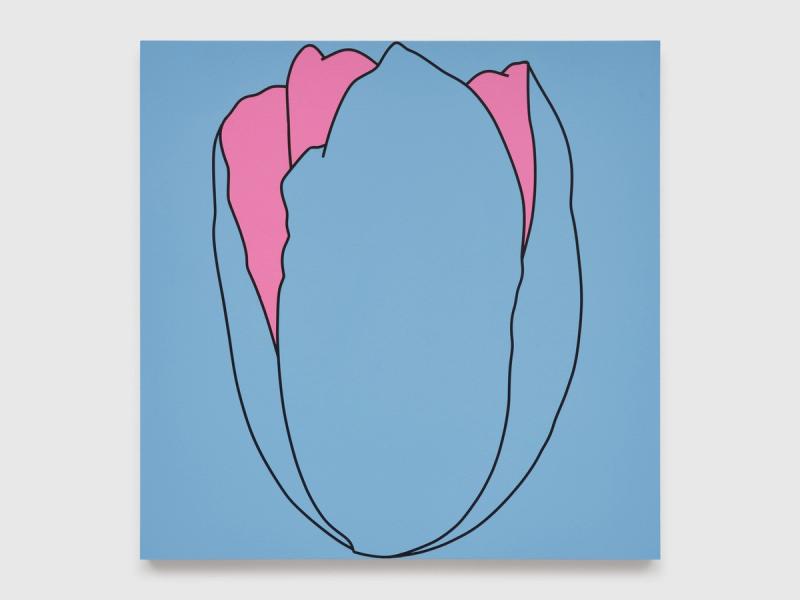 Installation view of displayed artwork titled Untitled (tulip)