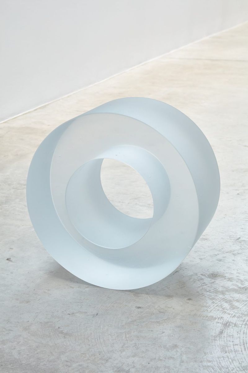 Installation view of displayed artwork titled Hazy Glass Roll
