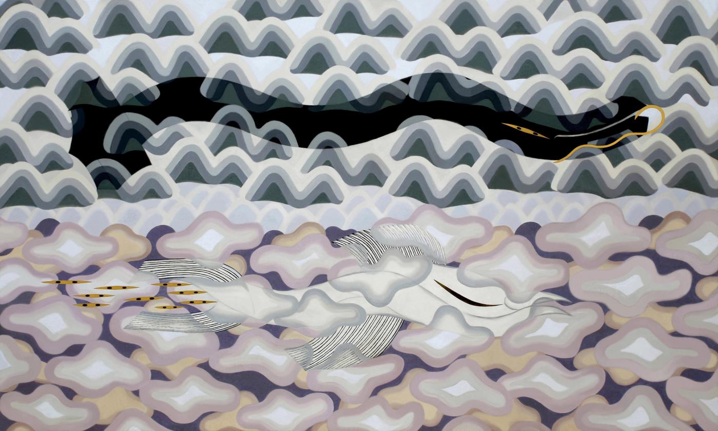 Featured Image (Installation View) of exhibtion: When the Sky Merges with the Earth