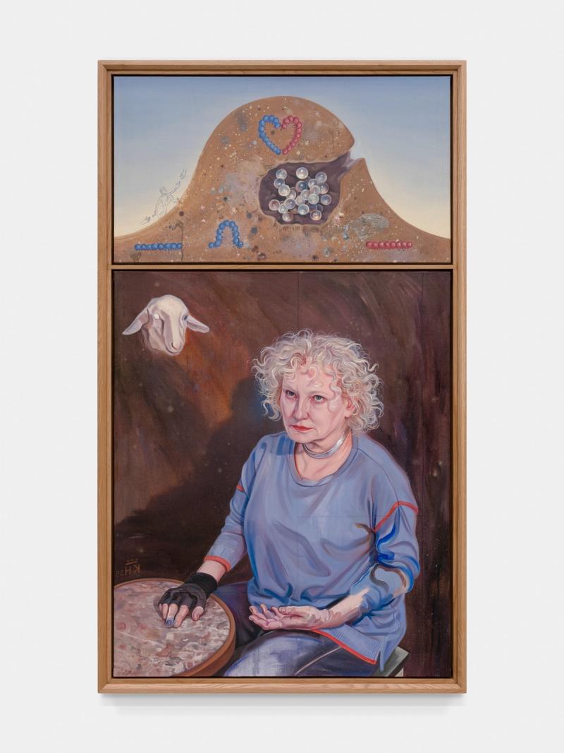 Installation view of displayed artwork titled Vom Unten