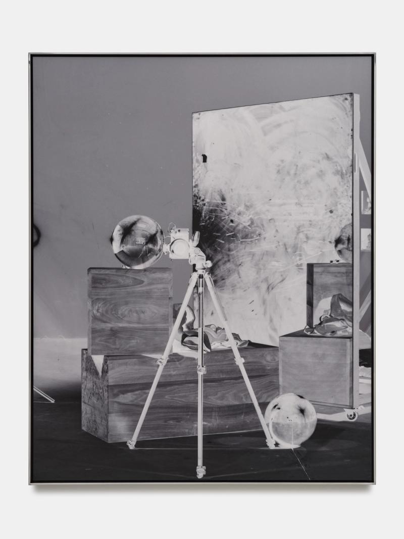 Installation view of displayed artwork titled Night Studio Mirror Negative (_DSF0832)