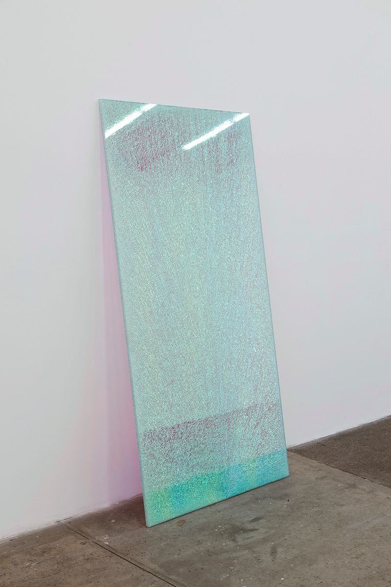 Installation view of displayed artwork titled Magic Mirror Pink