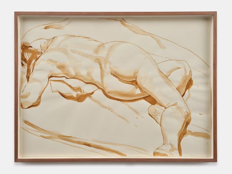 Installation view of displayed artwork titled Reclining Nude