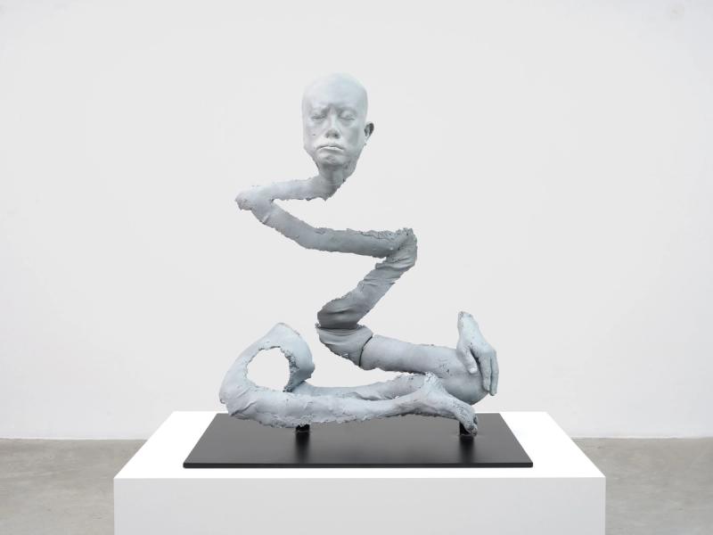 Installation view of displayed artwork titled Plot, Rerouted