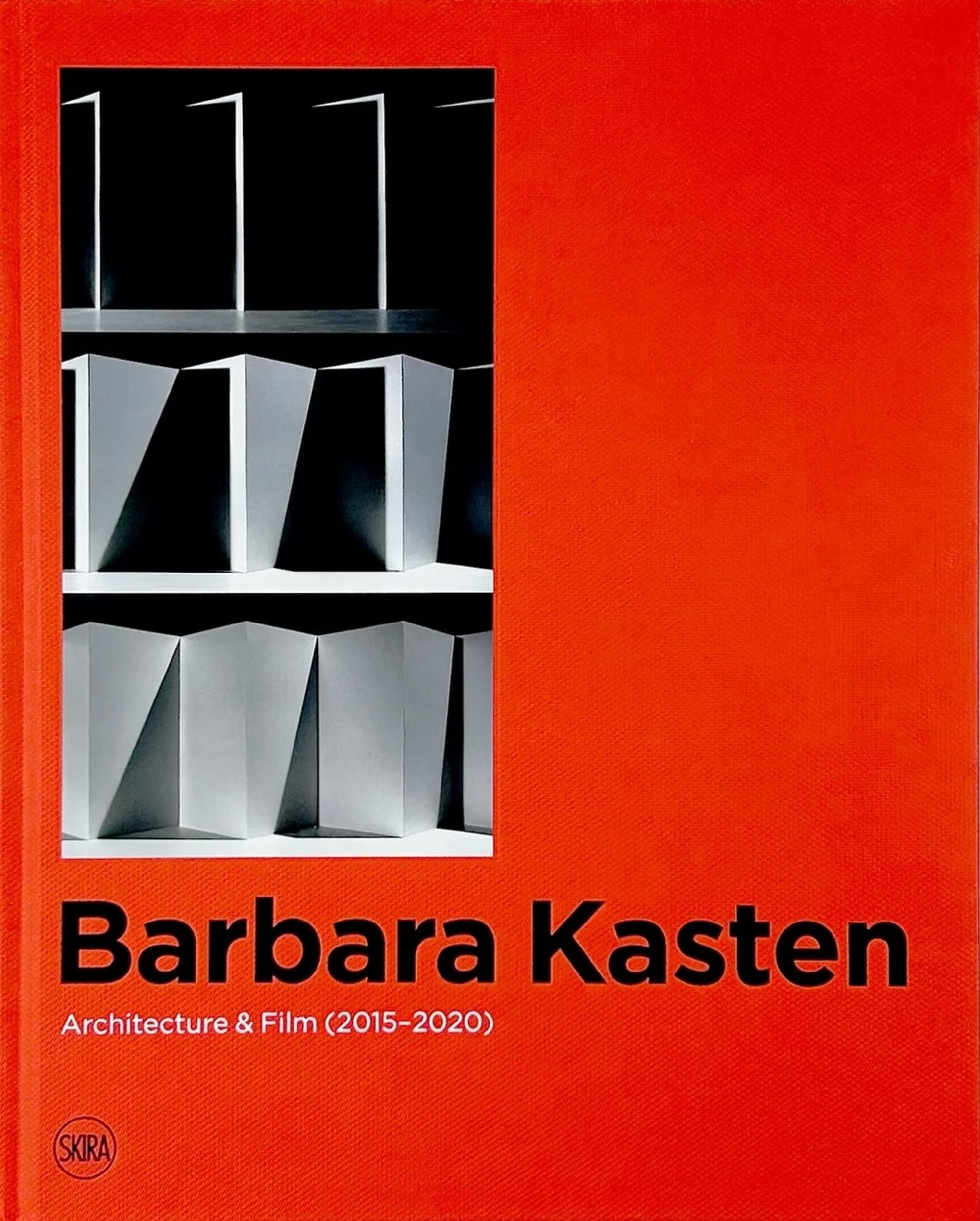 Detail view of Barbara Kasten: Architecture & Film (2015–2020) against a plain gray background