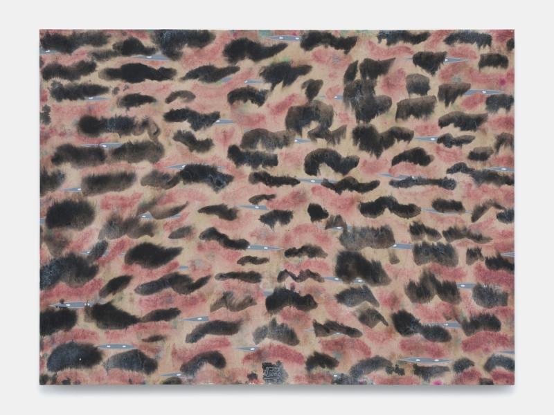 Installation view of displayed artwork titled Under the Flowing 4