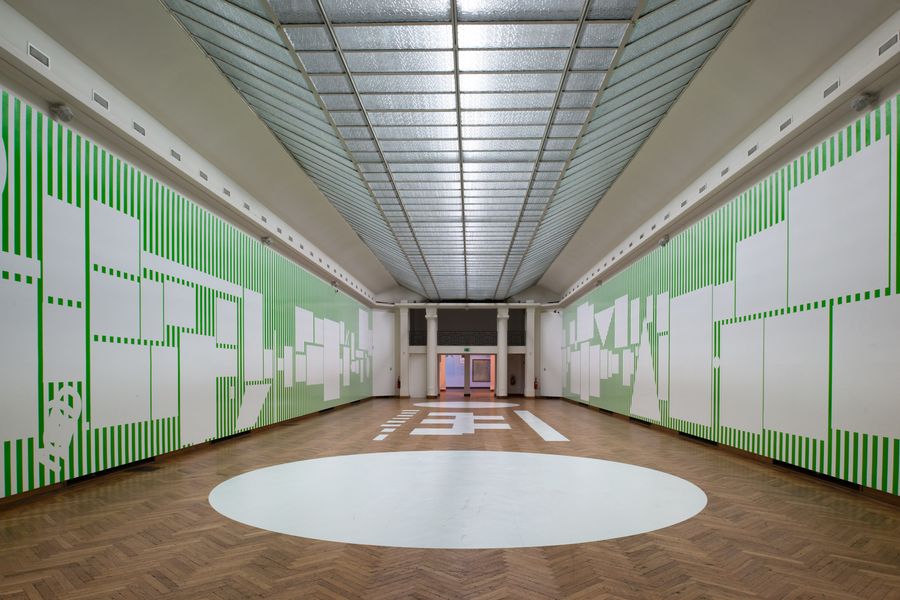 Featured Image (Installation View) of exhibtion: Daniel Buren: A Fresco 
