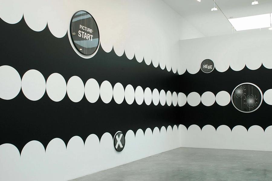 Featured Image (Installation View) of exhibtion: War on 45 / My Mirrors Are Painted Black (For You)