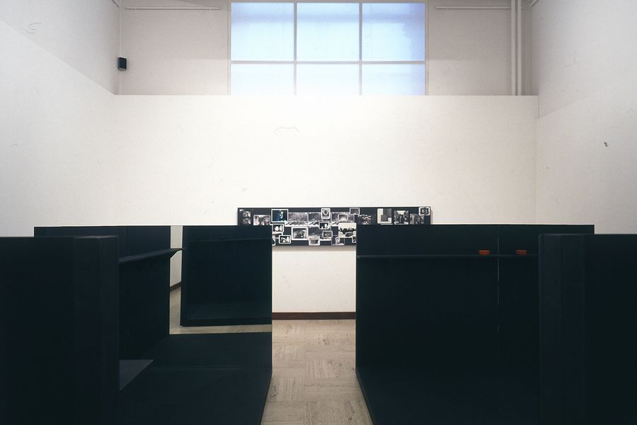 Featured Image (Installation View) of exhibtion: Black Box Black Bulletin Board