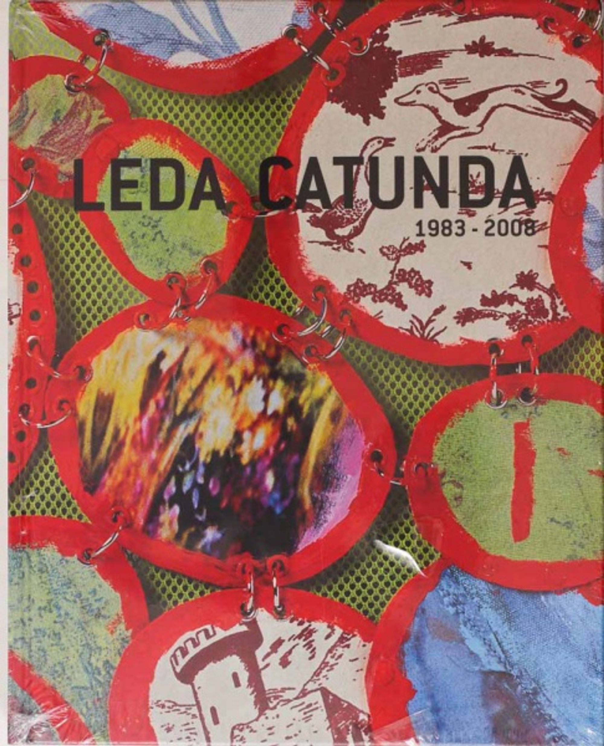 Detail view of Leda Catunda: 1983-2008 against a plain gray background