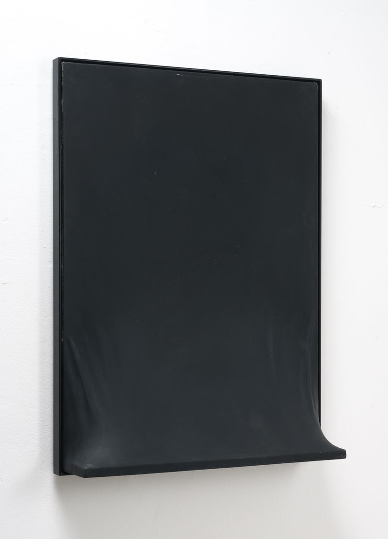 Installation view of displayed artwork titled Untitled (Low Shelf)
