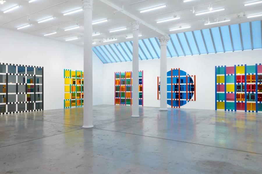 Featured Image (Installation View) of exhibtion: The Colored Mirrors, situated works, low reliefs