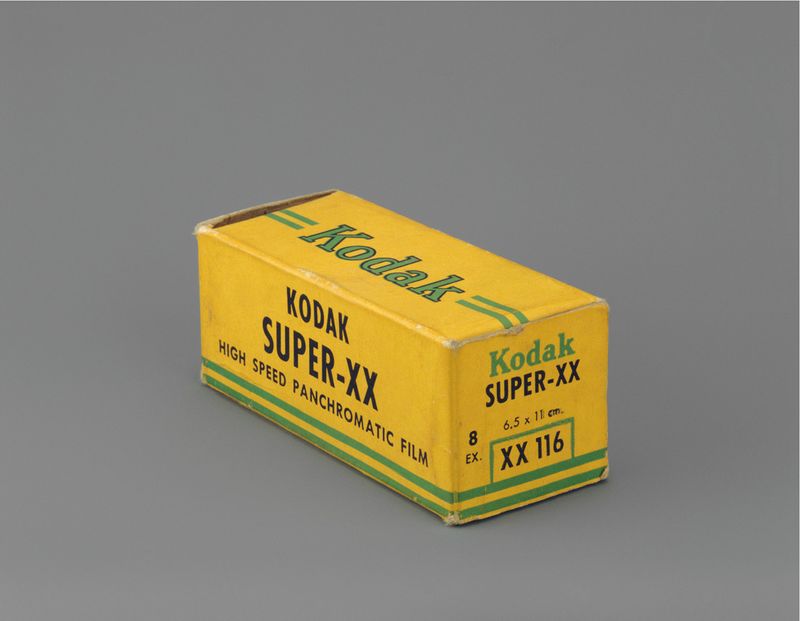 Installation view of displayed artwork titled Kodak Super-XX 116 July 1952