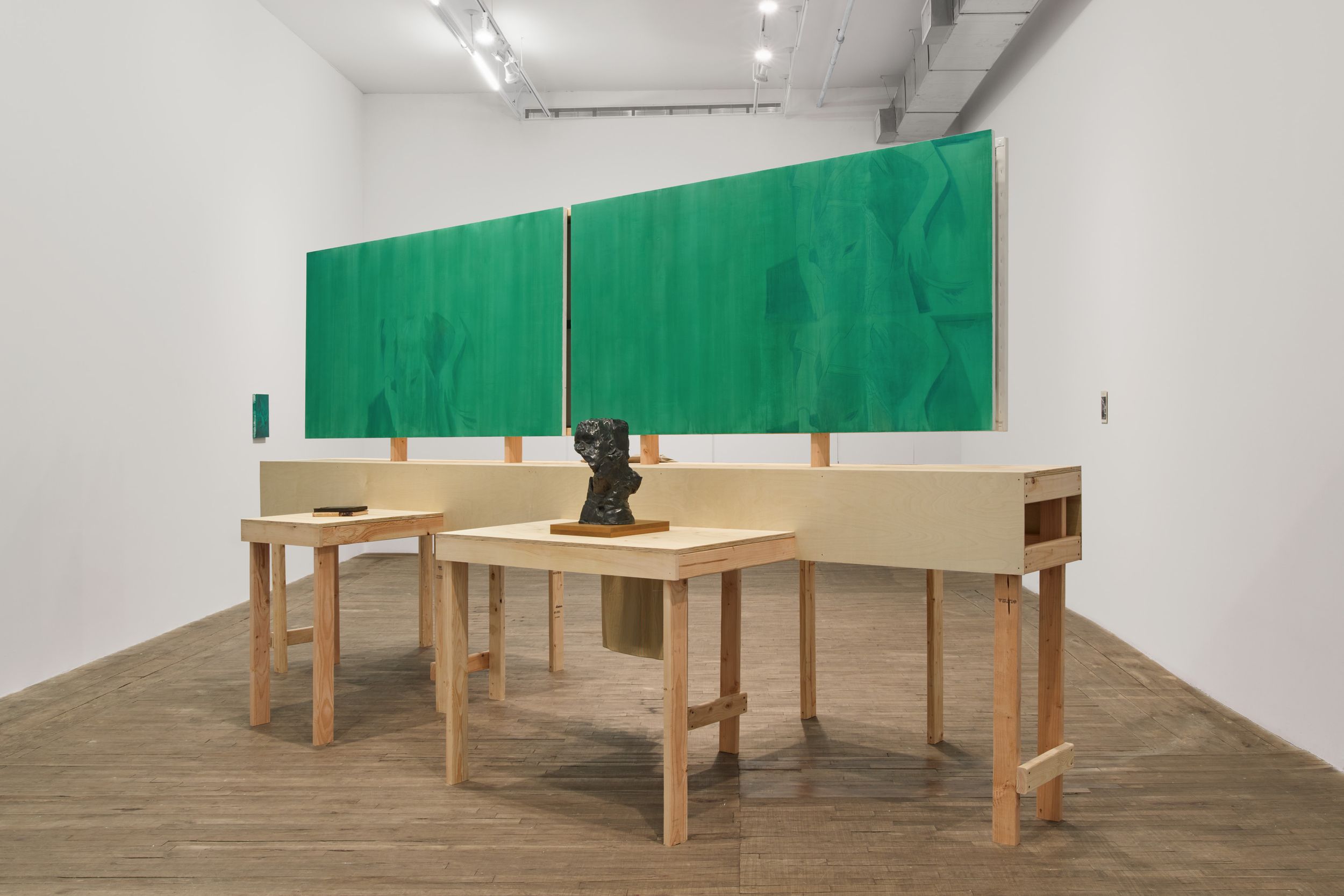 Installation view of Frogs