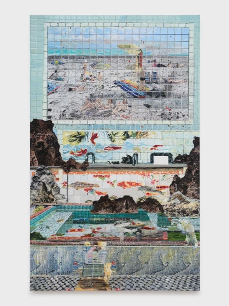 Installation view of displayed artwork titled Clack-Clack
