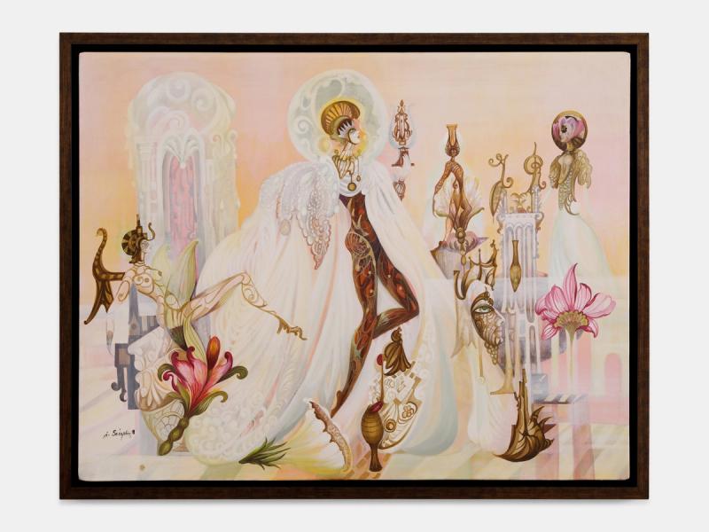 Installation view of displayed artwork titled Orphée