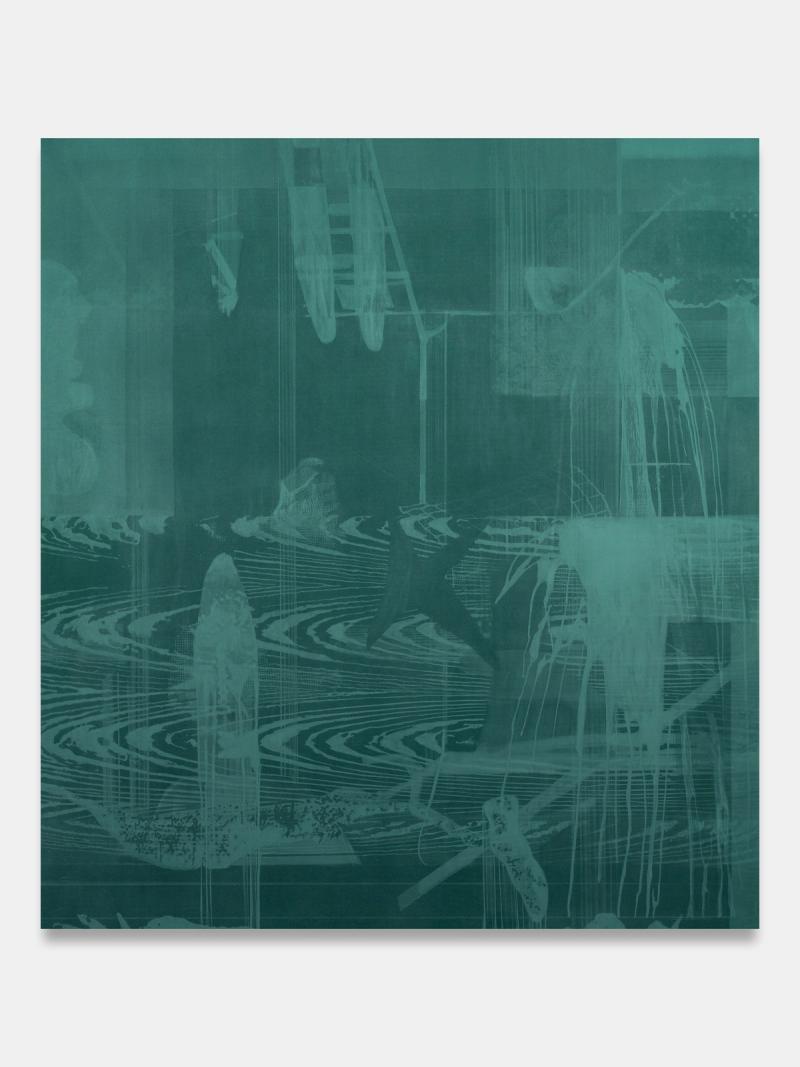 Installation view of displayed artwork titled Rainbow Man