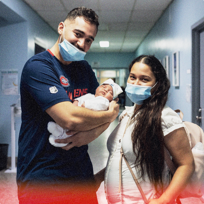 Couple à l'hôpital