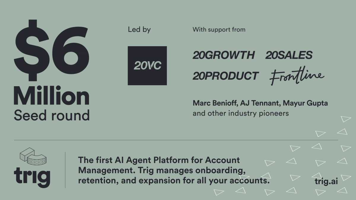 Trig raises $6 million seed led by 20VC to redefine account management with AI agents