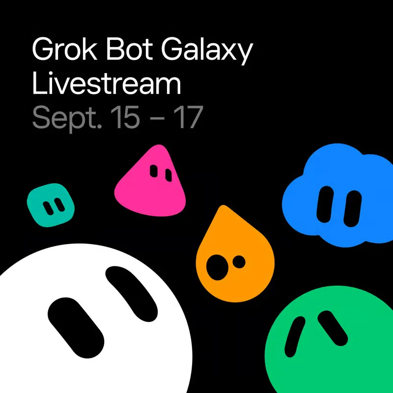 Imagen promocional del evento Grok Bot Galaxy