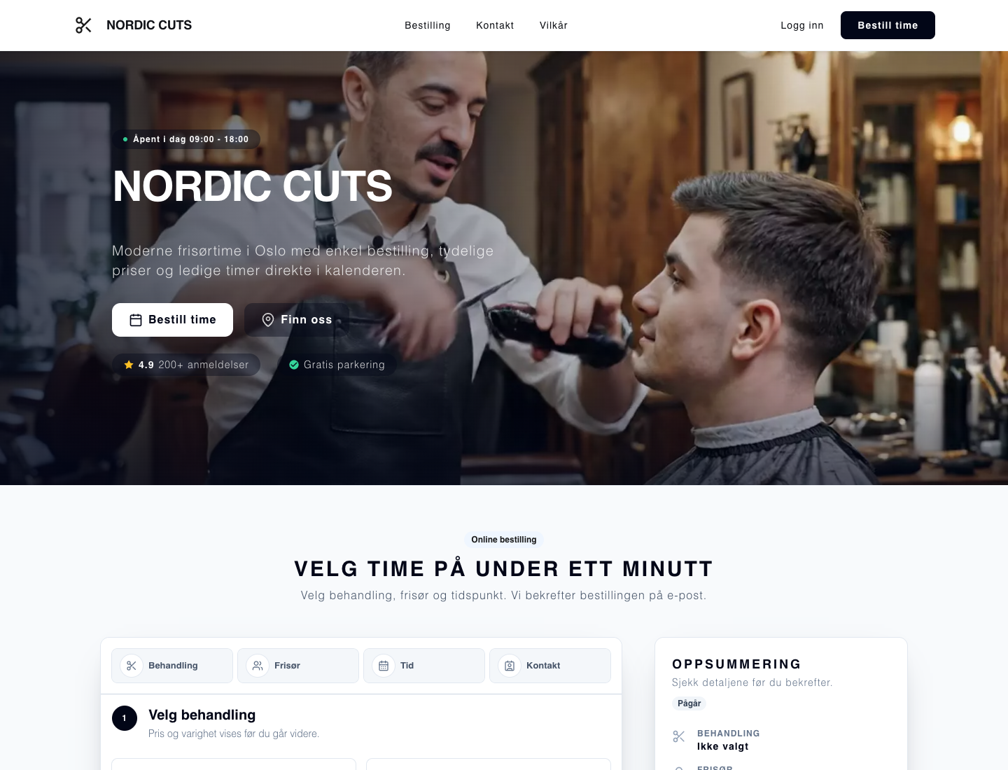 Captură a fluxului de programare Nordic Cuts