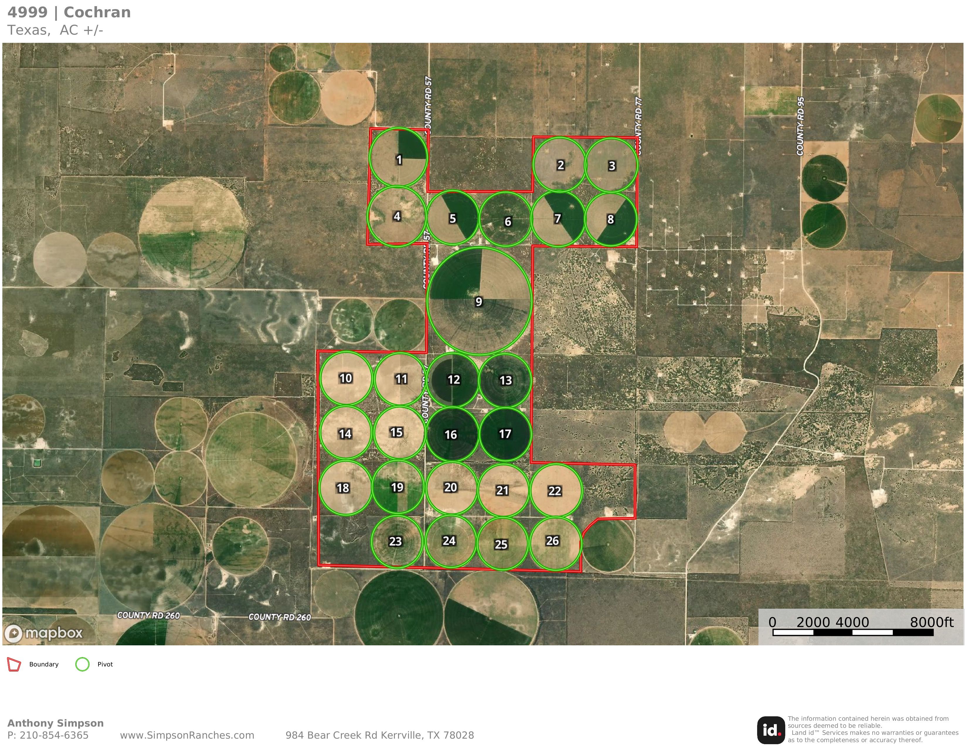 4999 Acres of Farm land for Sale in Cochran County, Texas | Simpson ...