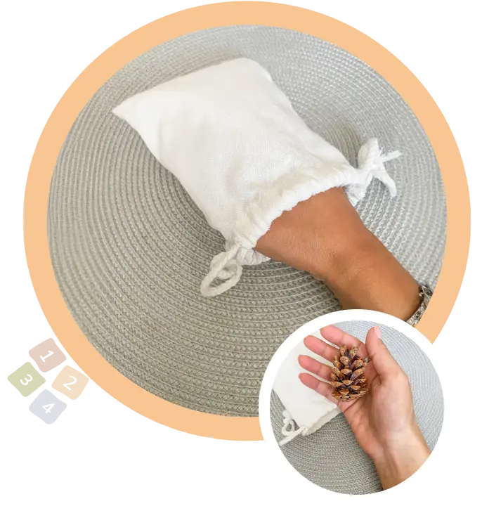 ръка бръкнала в торбичка