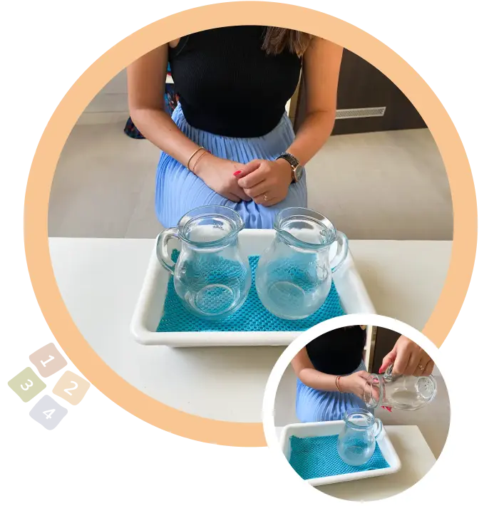 празна кана и кана пълна с вода