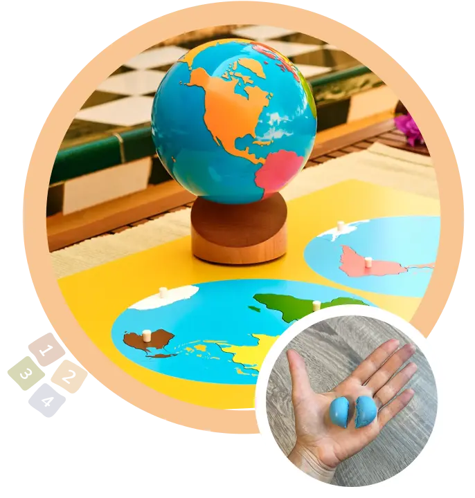 Глобус и плоска карта на света