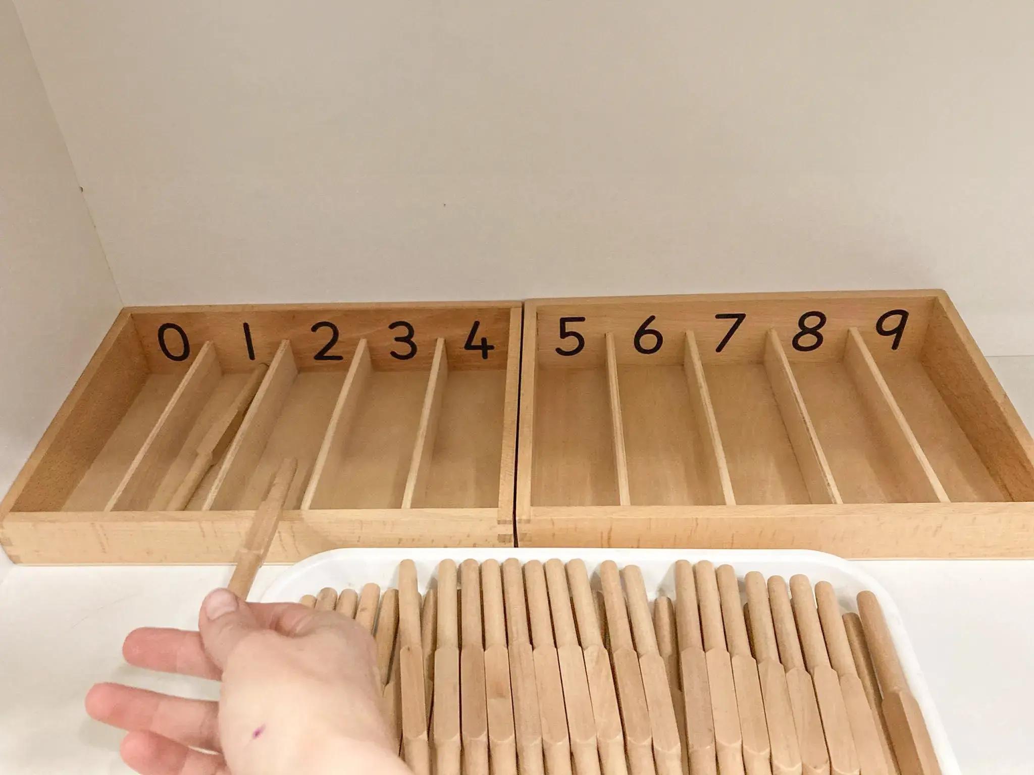 кутия за сортиране на вретеновидни пръчки