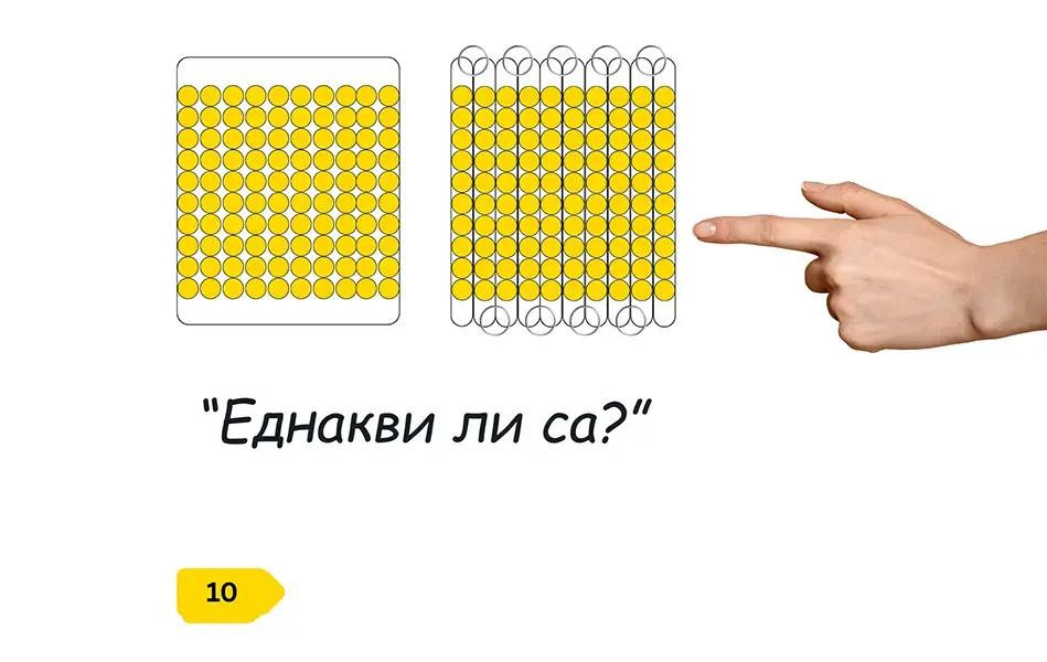 стотица от мъниста и събрана верига от сто мъниста