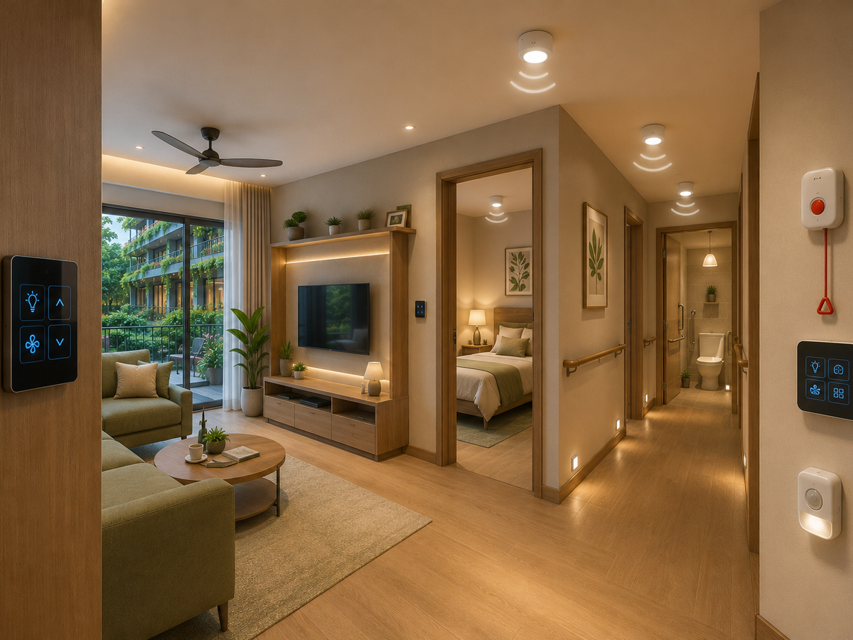 Accessible smart wall switches