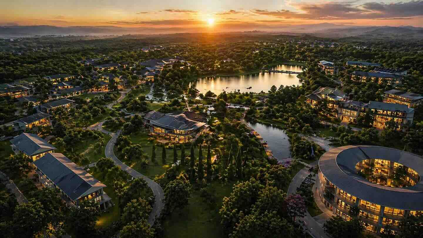 Aerial community view