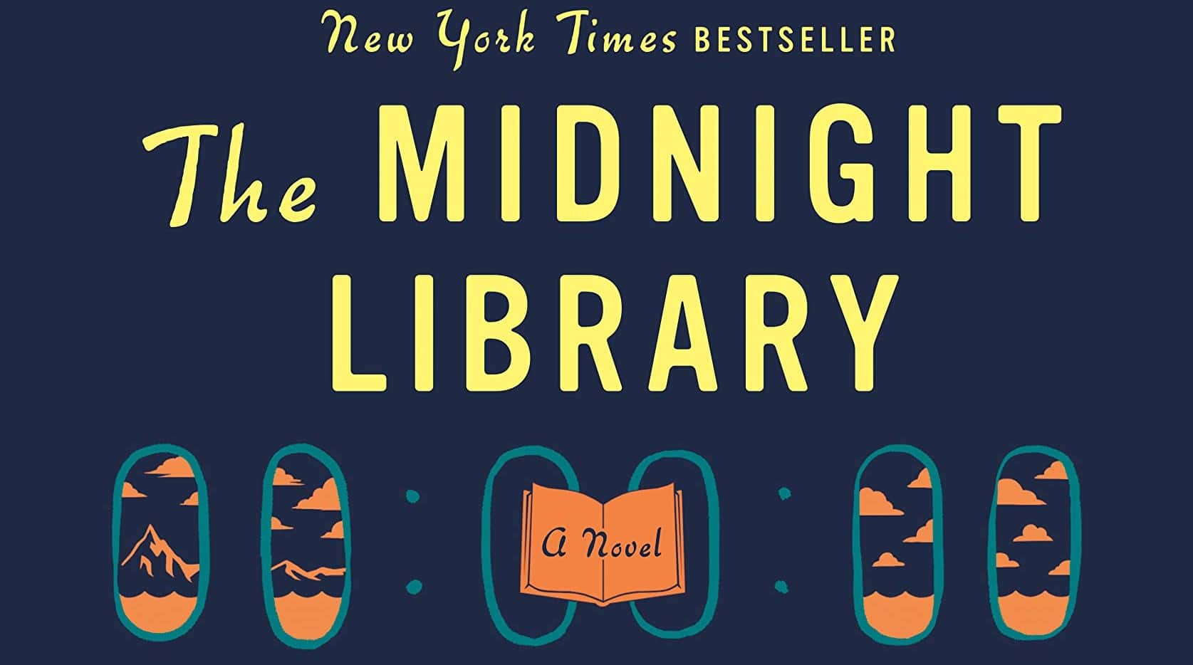 Cover art for Matt Haig's novel The Midnight Library.