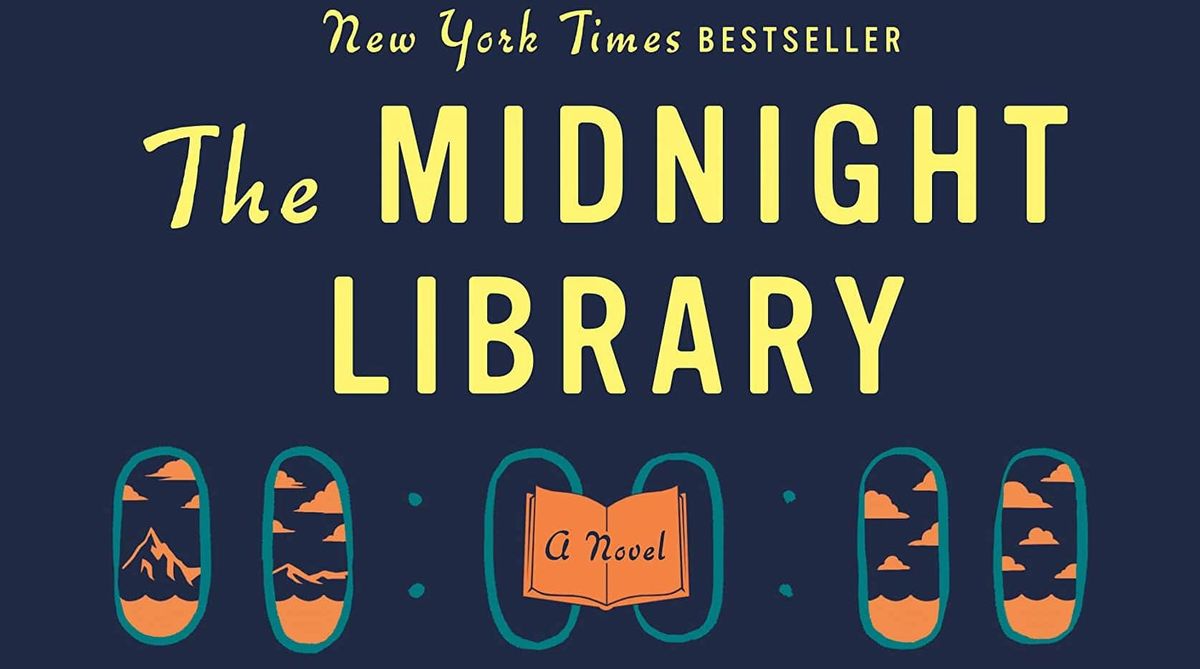 Cover art for Matt Haig's novel The Midnight Library.