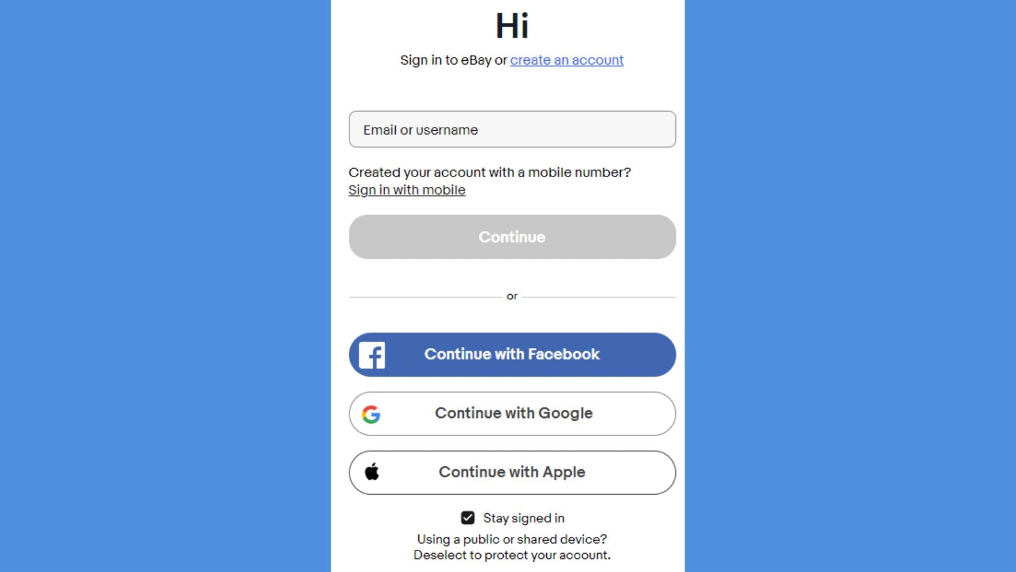 A computer screen displaying the eBay website and a hand filling out the registration form with personal details. The eBay registration form and website header are also visible on the screen, with a 'Sign In' option in the foreground