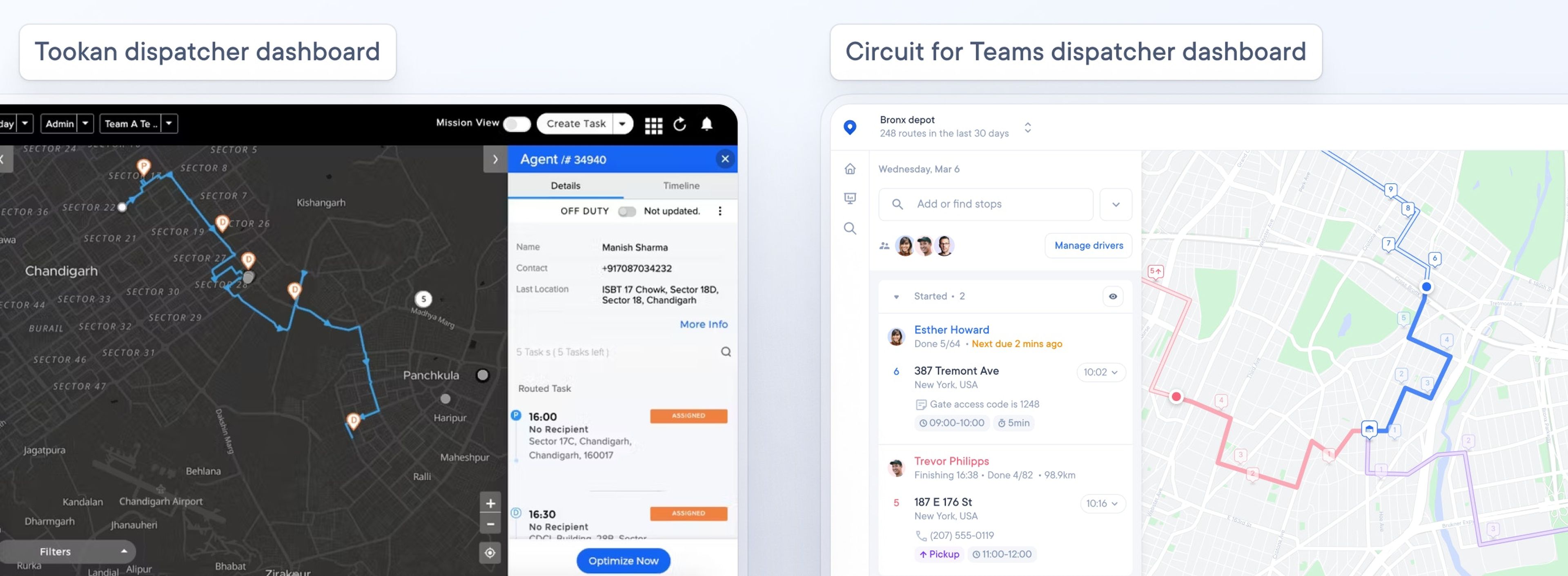 Tookan and Spoke Dispatch dispatcher dashboards