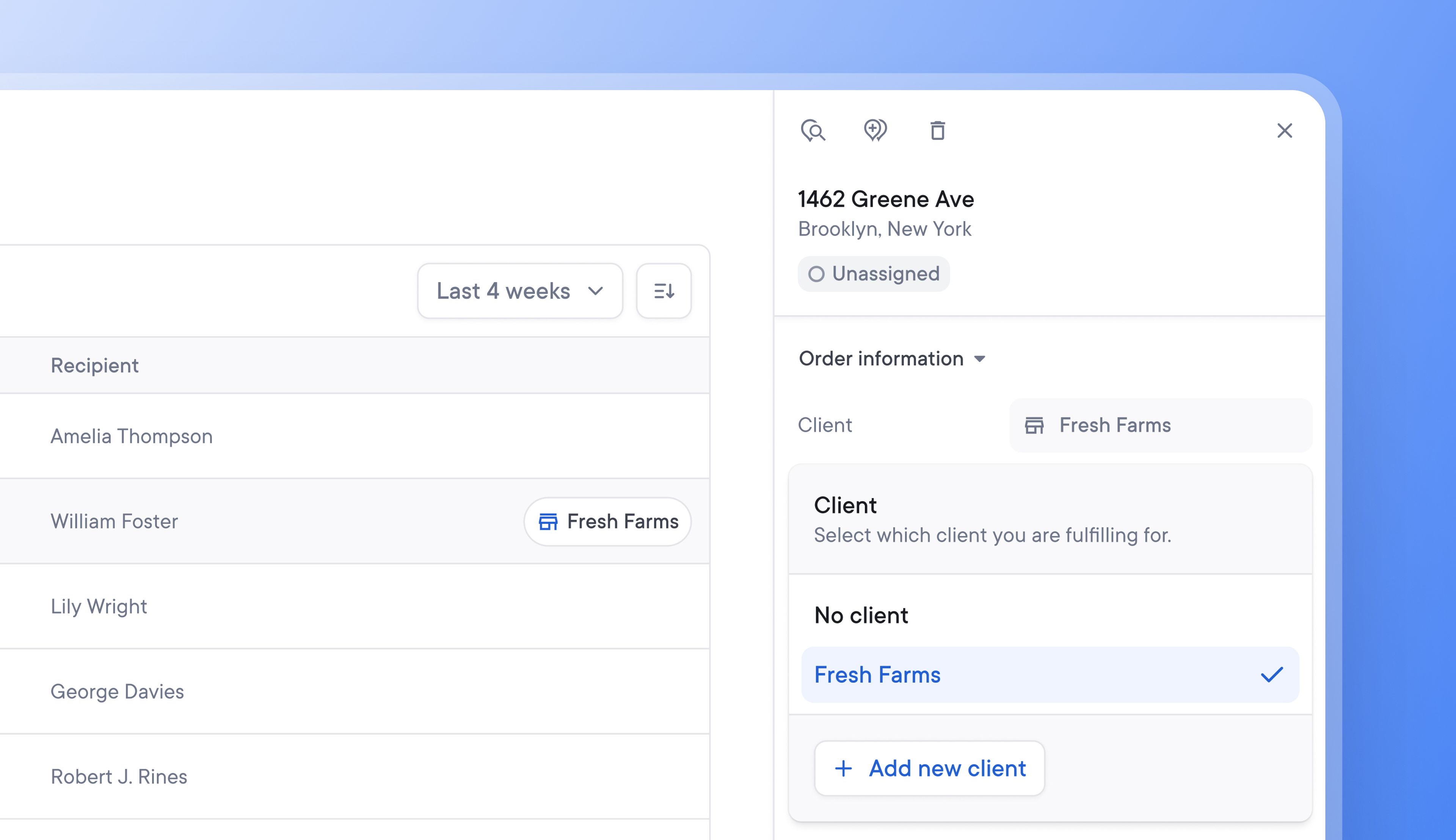 Add client IDs