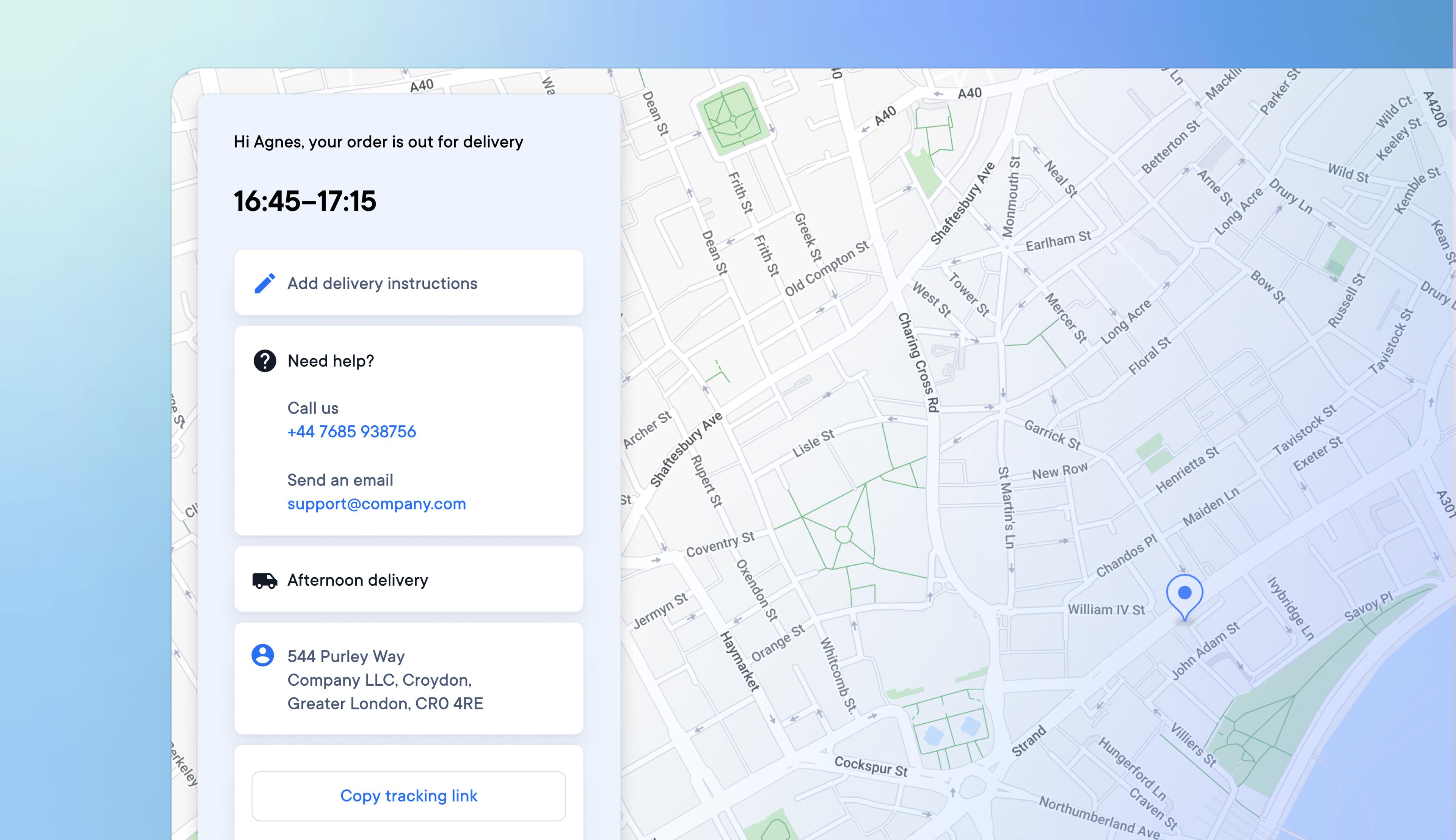 Improved delivery experience for customers