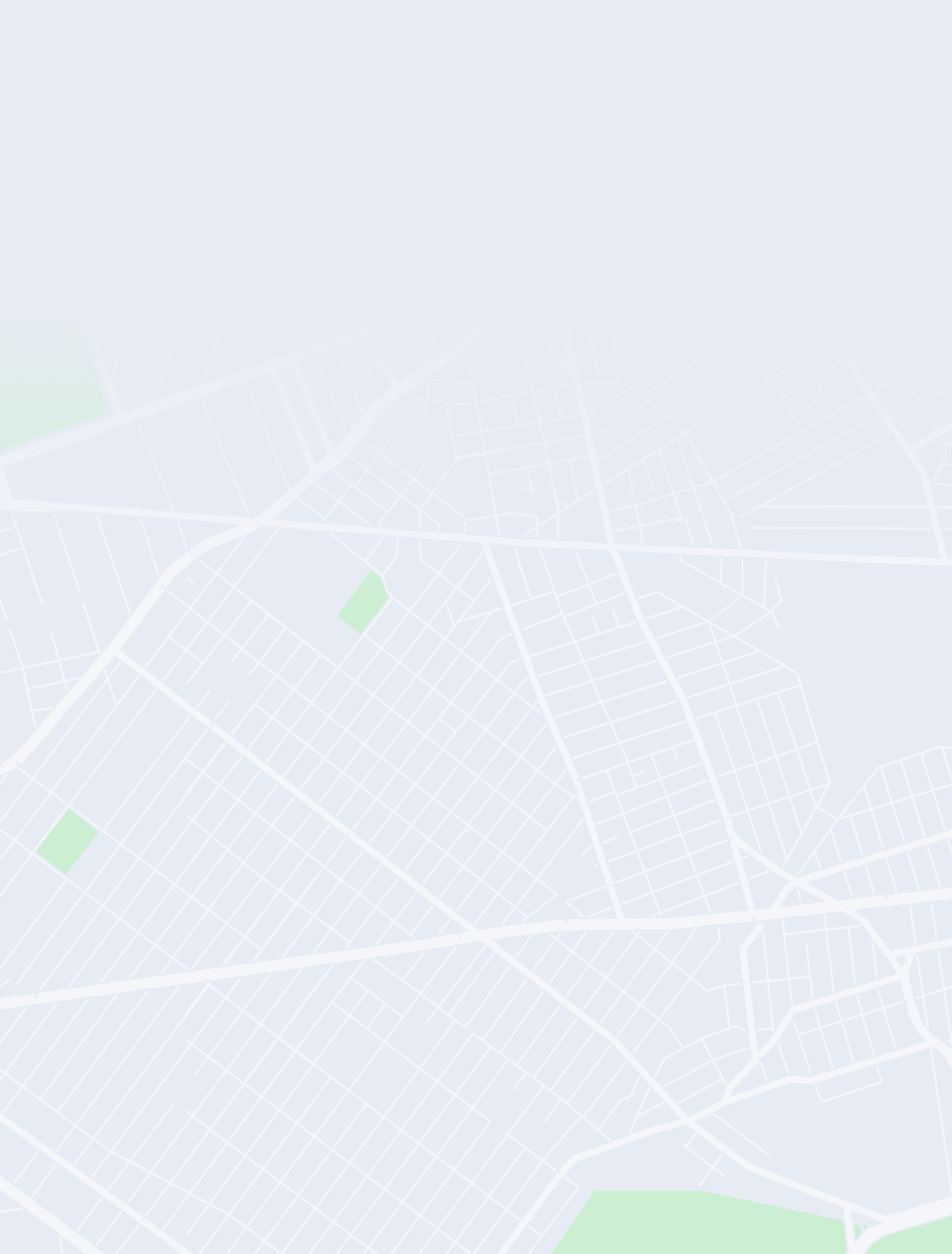 a map of a city with a green park in the middle