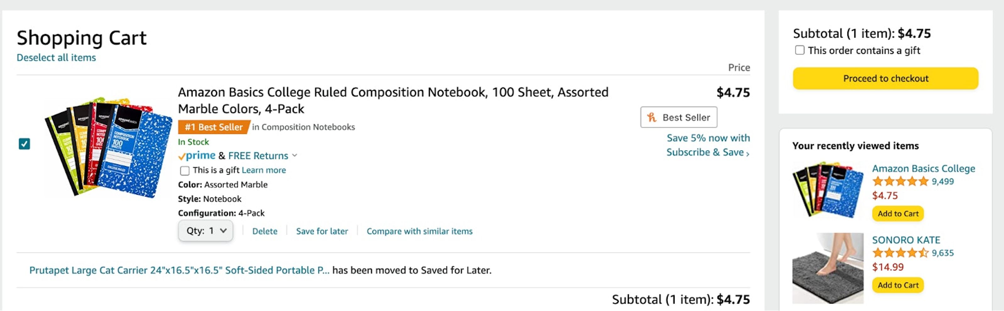 amazon order 1