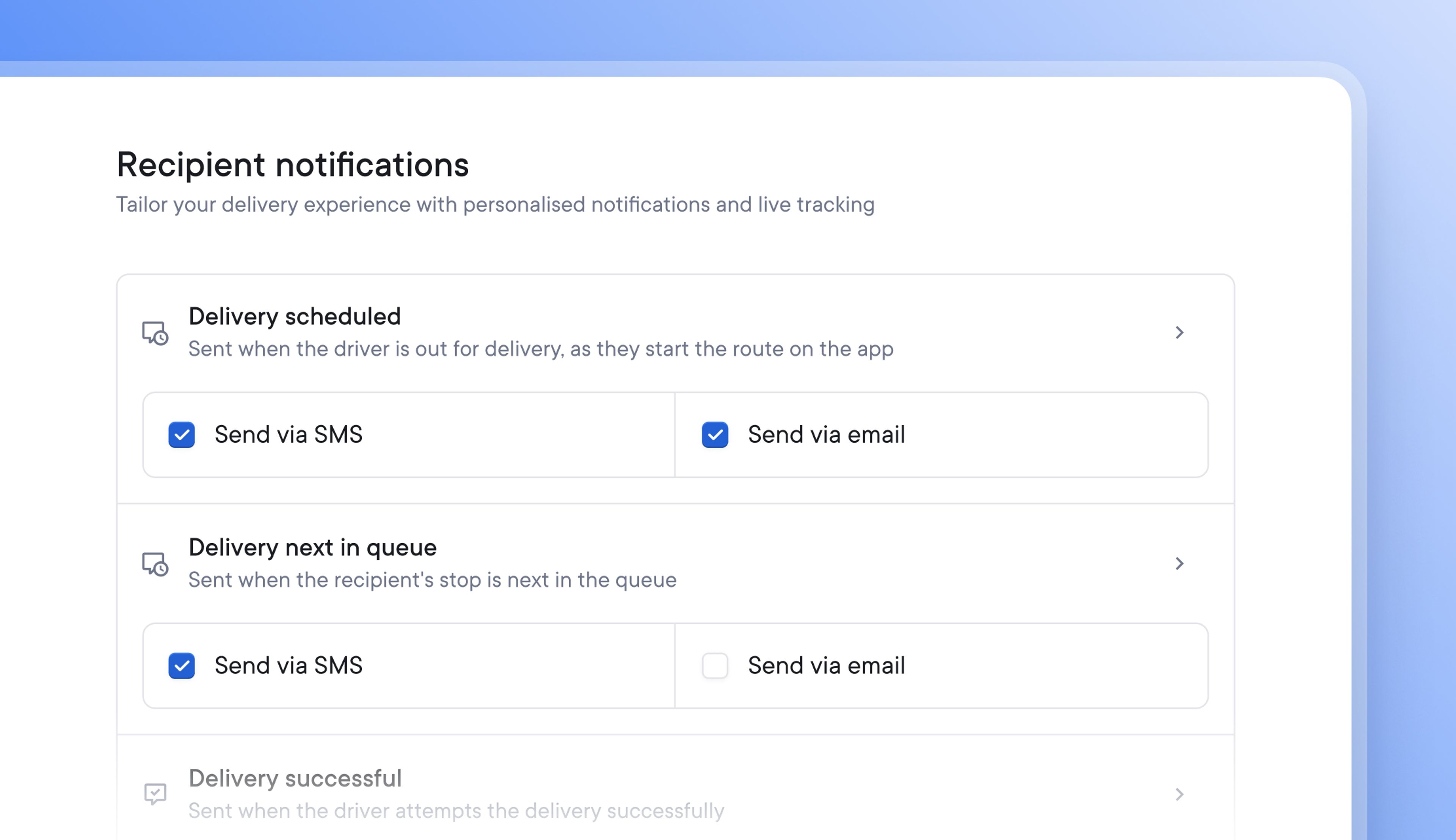 Targeted and timely recipient notifications