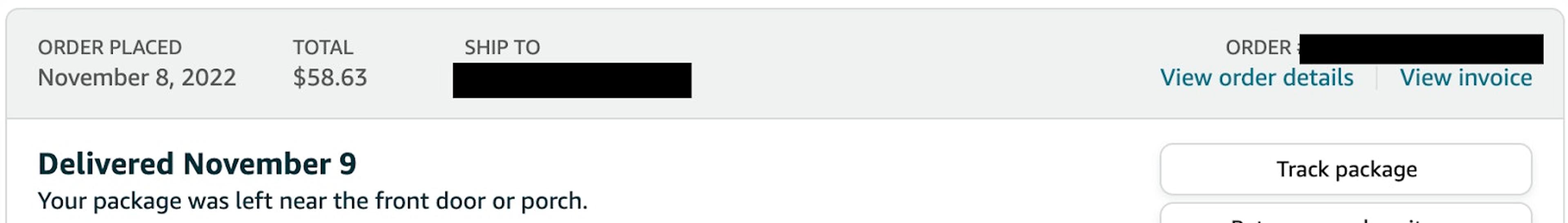 incorrect amazon delivery address