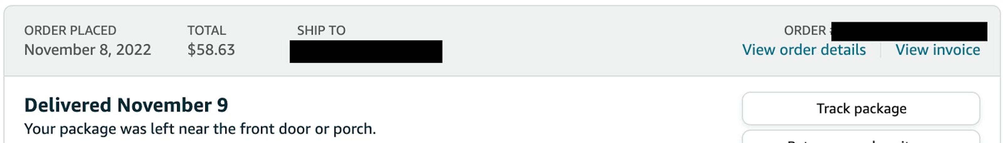 incorrect amazon delivery address