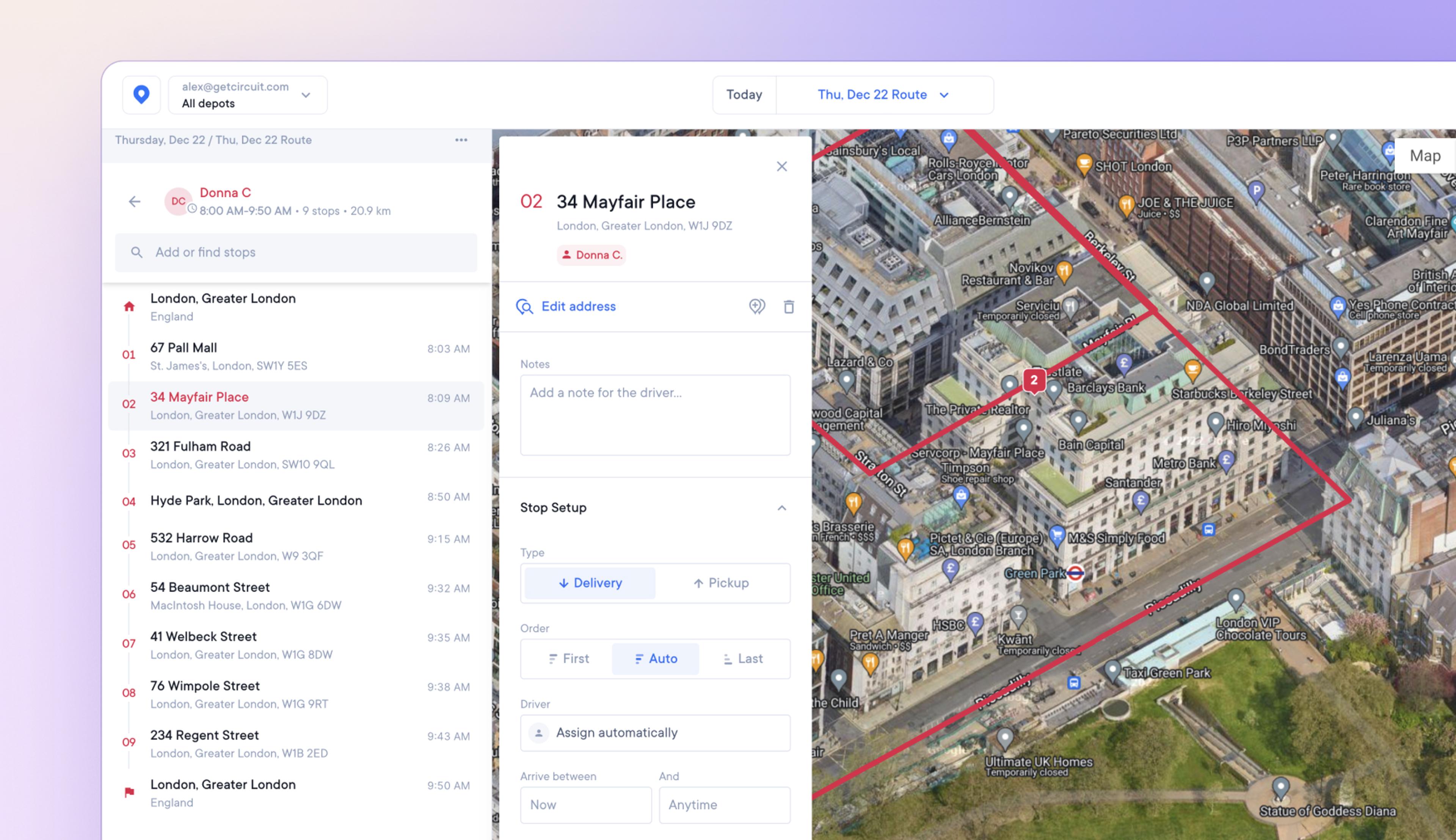 Select Map or Satellite view