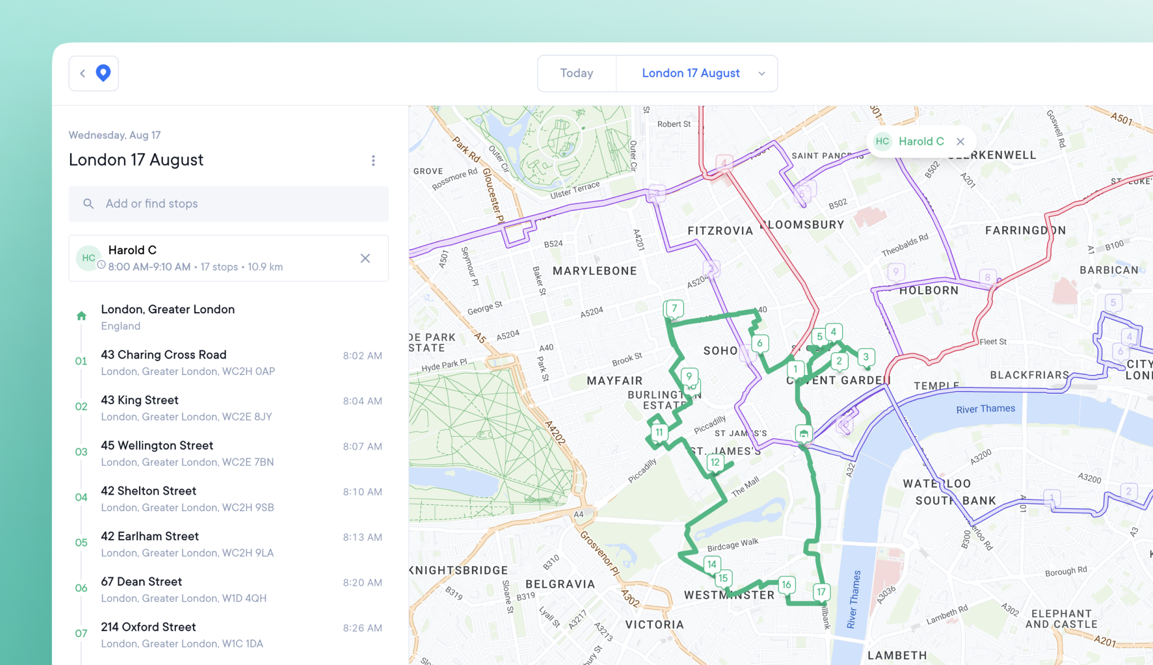 Enhanced map features for busy teams